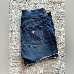 Guess Dark Blue Denim Shorts
